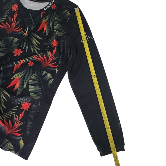 DHARCO Women's Floral tropical MTB mountain bikeJersey Long Sleeve m - Picture 14 of 16